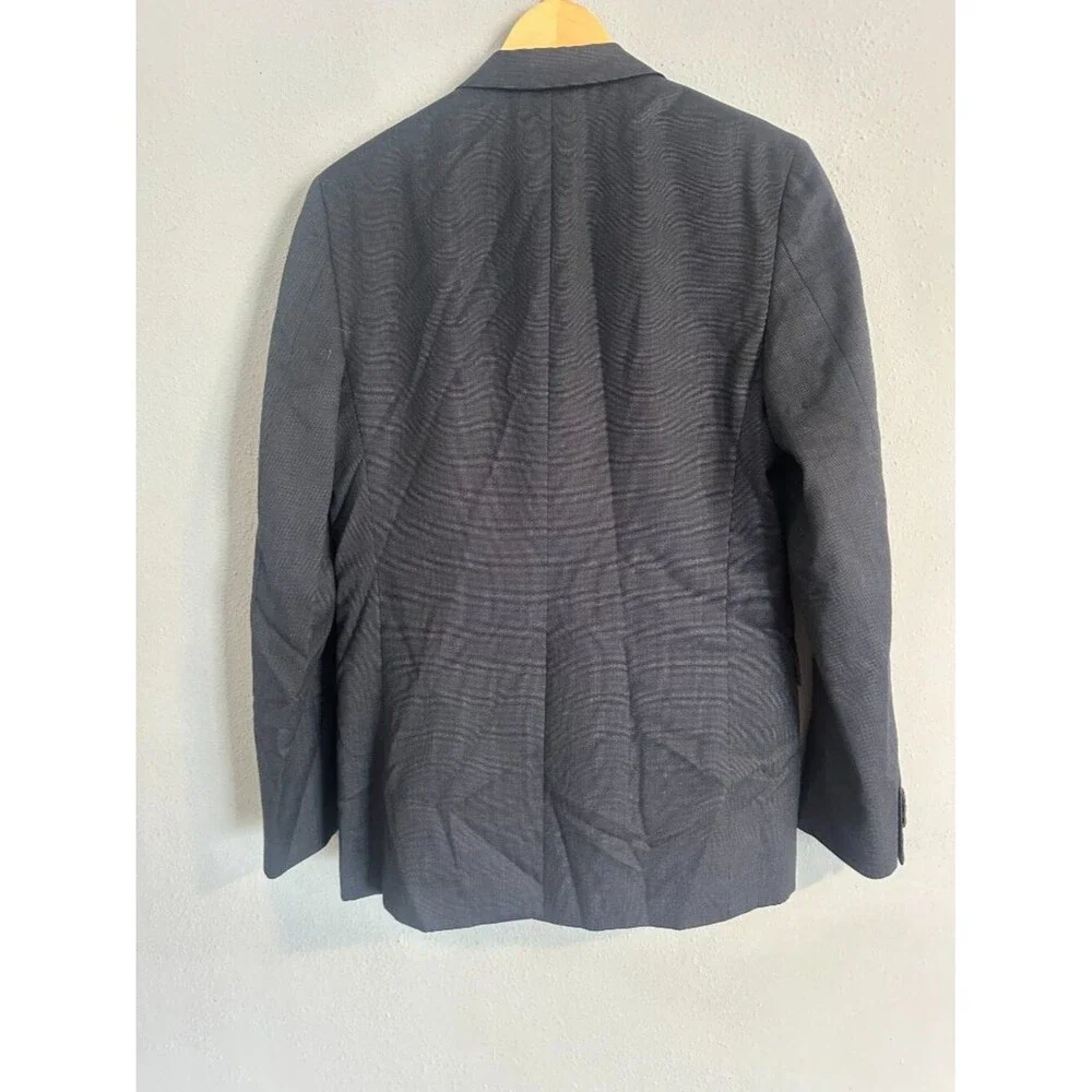 Theory Men's Navy Blue Blazer Jacket Wool Tailored Minimalist Classic Size 38/S - Picture 4 of 10